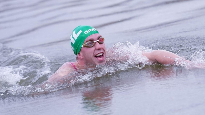Daniel Wiffen during a two-hour practice session in the Seine on Wednesday. 
Picture credit: Jon Rudd