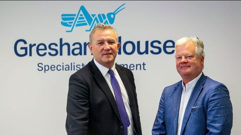 Tony Dalwood, CEO of Gresham House with Patrick Lawless, Executive Chairman of the Irish Businesses of Gresham House