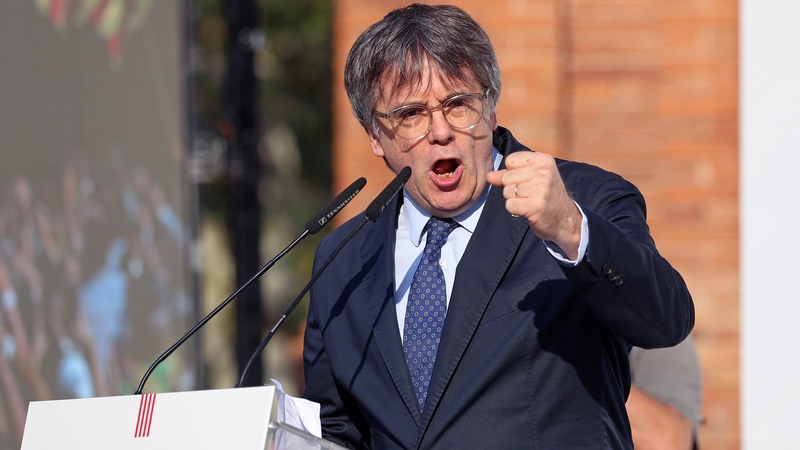 Carles Puigdemont had told a crowd of thousands of followers in the Catalan capital he aimed to revive the independence drive