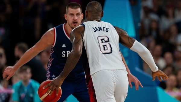 LeBron James and Nicola Jokic go head to head in Paris