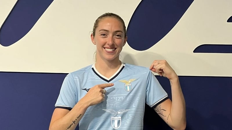 Ireland midfielder Megan Connolly has been unveiled at Serie A club Lazio. Photo: SS Lazio