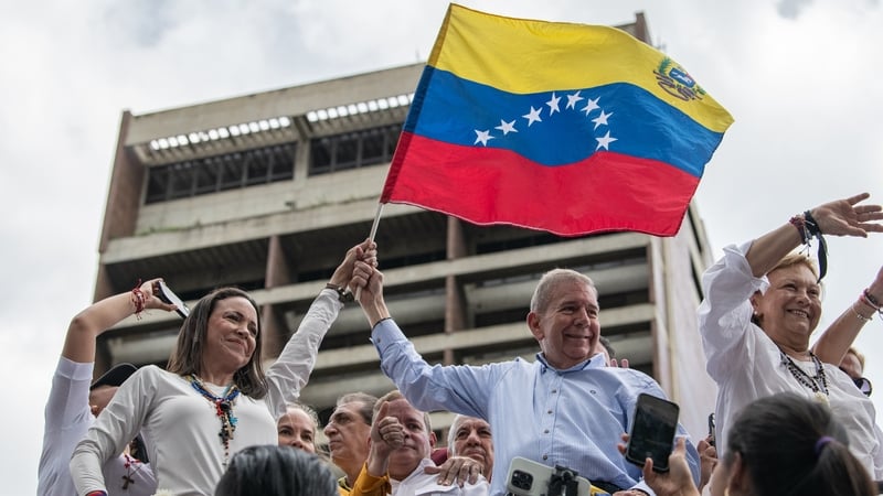 Edmundo Gonzalez has not been seen publicly in weeks, while Maria Corina Machado appeared at an opposition rally in Caracas