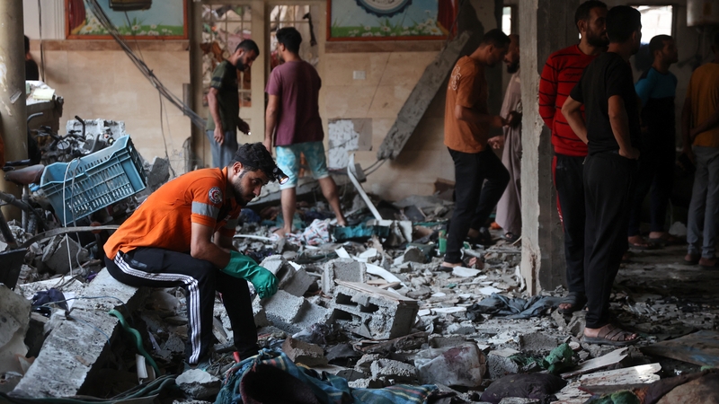 The Hamas-run Gaza government said around 100 people were killed