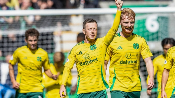 McGregor salutes his strike with Irish international Liam Scales