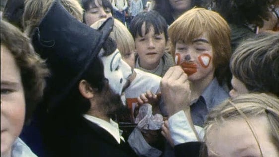 Face painting at The Inner City Festival of Community Arts in Dublin, 1979