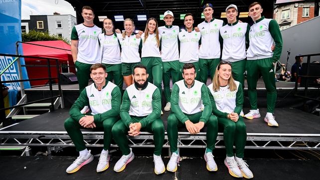 Members from the rugby 7s, diving, swimming and taekwondo teams