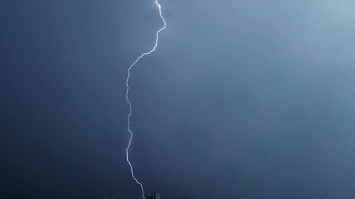 Lightning strikes overnight caused damage to power infrastructure (stock image)