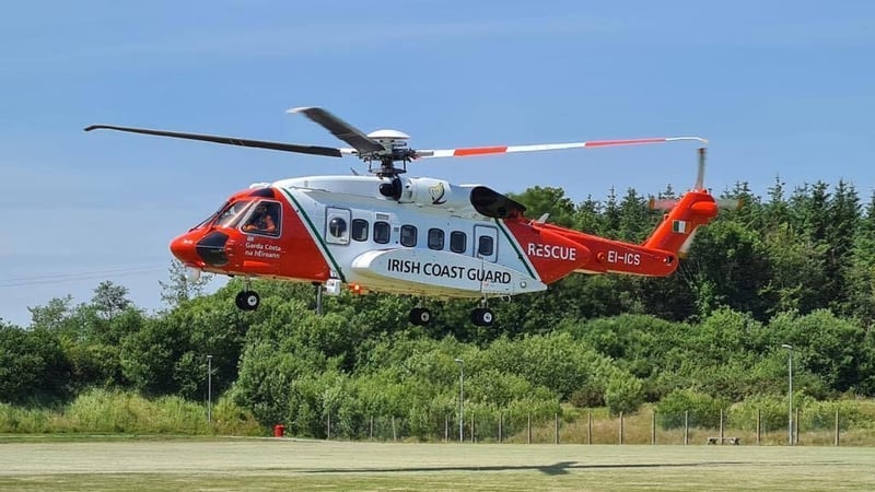Rescue 117 is taking part in the search for the kayaker (file photo: Irish Coast Guard Rescue 117)