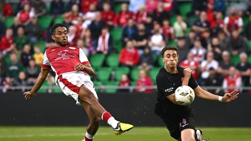 St Patrick's Athletic hold a 1-0 lead, while Shamrock Rovers trail by the same scoreline