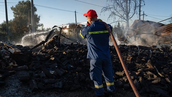 Firefighting efforts have helped to reduce the intensity of the wildfire