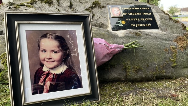 A memorial plaque was unveiled in Castlederg in memory of Arlene Arkinson