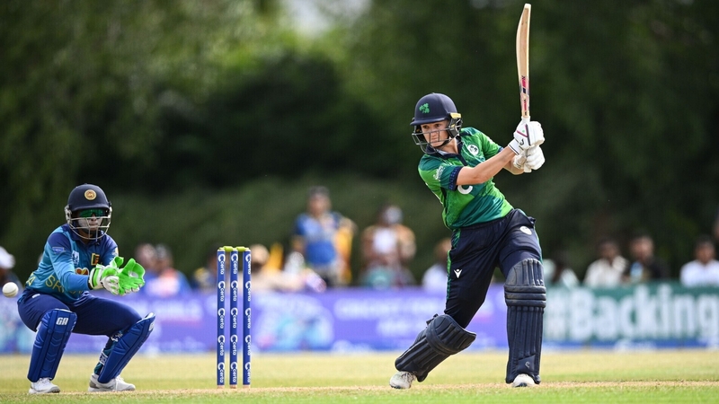 Gaby Lewis struck an unbeaten 119 to lead Ireland to first-ever win over Sri Lanka