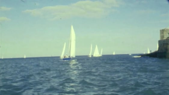 The first Irish Half Ton Cup sailing championship at Dún Laoghaire harbour in 1979.