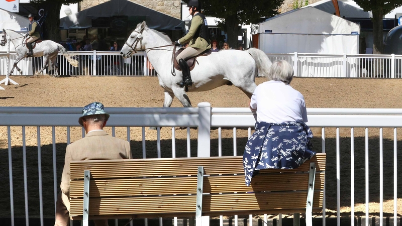 Sunny weather on the first day of the Dublin Horse Show