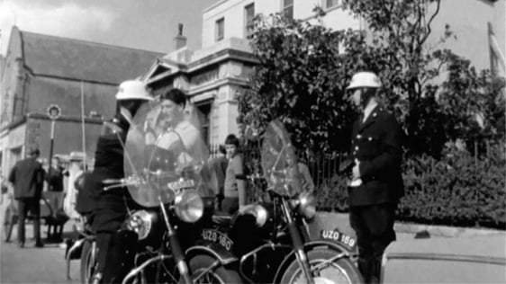 Members of An Garda Síochána outside the Northen Bank on the South Circuar Road in Dublin following…