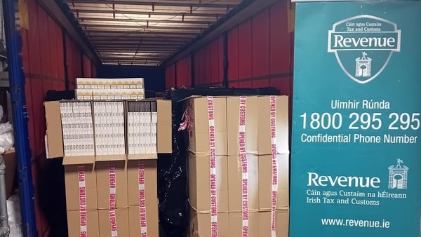 The cigarettes were discovered yesterday