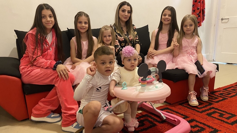 Andra Calauz, her husband and seven children have lived at Houben House - a family hub - for four years