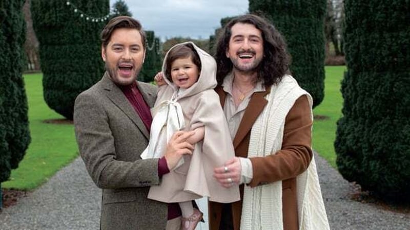 Brian Dowling and Arthur Gourounlian pictured with Blake