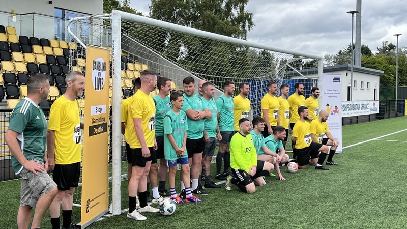 The Gambling With Lives charity organised a football match hours ahead of the new Premier League season, which brings with it adverts and sponsorship related to gambling
