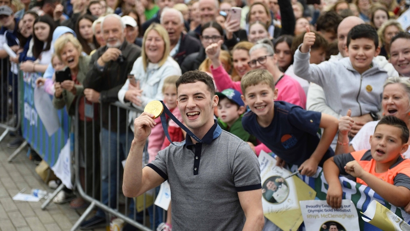 McClenaghan, along with other athletes from the borough, were celebrated with a party in the town's Conway Square