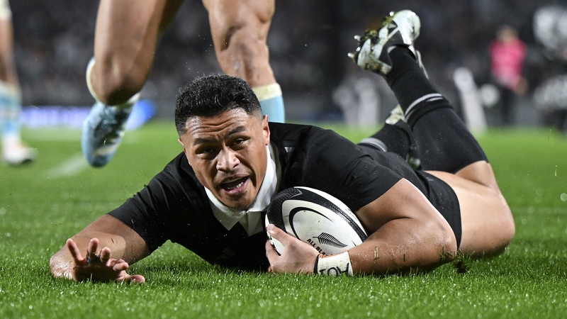 Caleb Clarke got over the line for New Zealand in the 24th minute