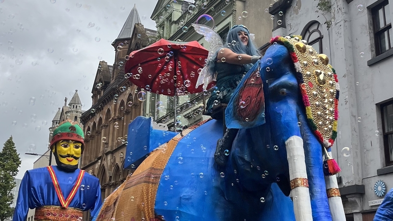 The carnival parade marked the start of the nine-day Belfast Mela Festival