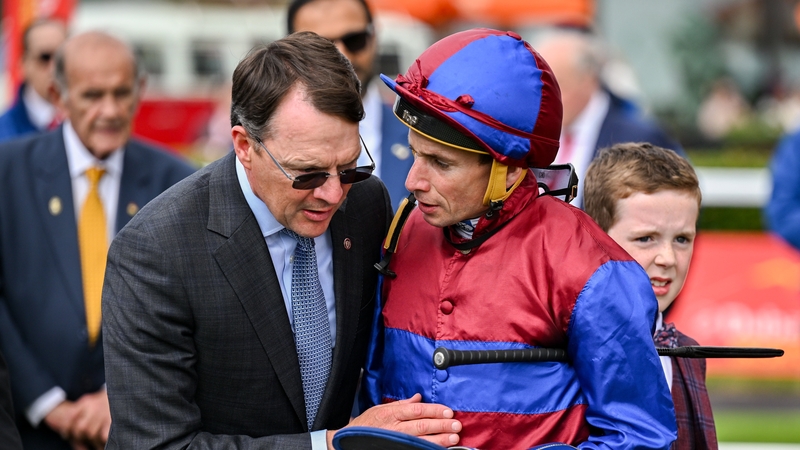 It was another good day for Aidan O'Brien (L) and Ryan Moore