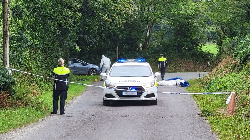 Gardaí at the scene in Cork
