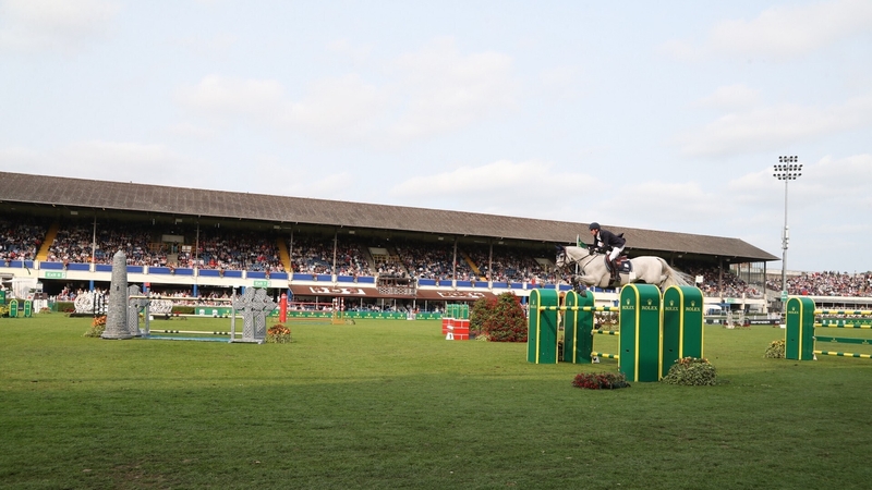 A large crowd in the RDS witnessed Martin Fuchs come out on top