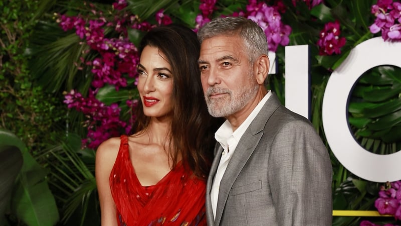 George and Amal Clooney pictured at an event in California in 2022