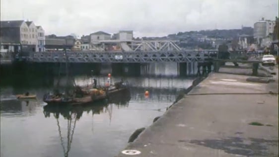 The River Lee through Cork city, 1979.