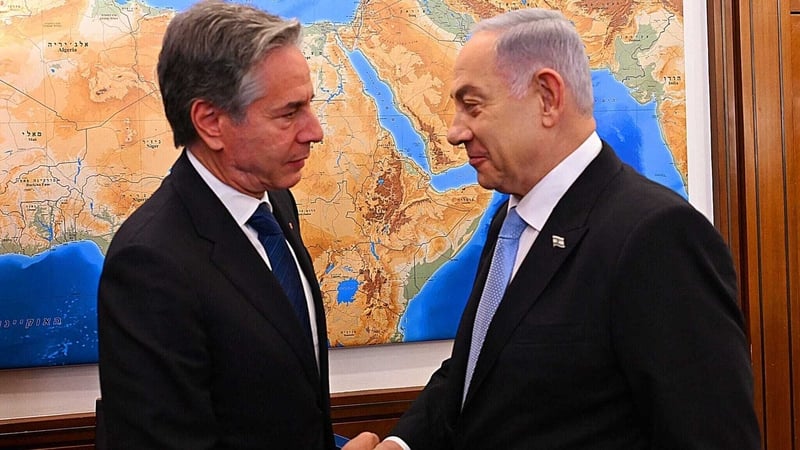 US Secretary of State Antony Blinken and Israeli Prime Minister Benjamin Netanyahu held a three-hour meeting this afternoon (Photo: Israeli Government Press Office)