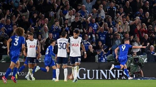 Jamie Vardy celebrates his 137th Premier League goal