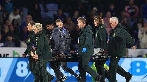 Rodrigo Bentancur was stretchered off in the 71st minute