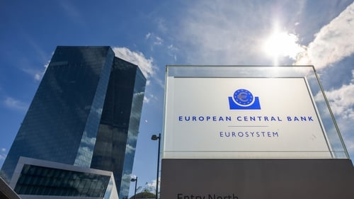 The ECB said that euro zone banks still sit on almost €3 trillion of excess liquidity - created by the ECB over the past decade
