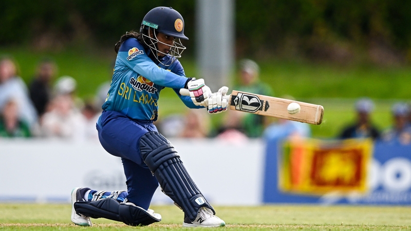 Harshitha Samarawickrama, who made a century on Sunday, finished the day on 48 not out