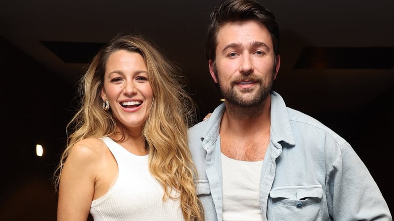 Blake Lively and Brandon Sklenar