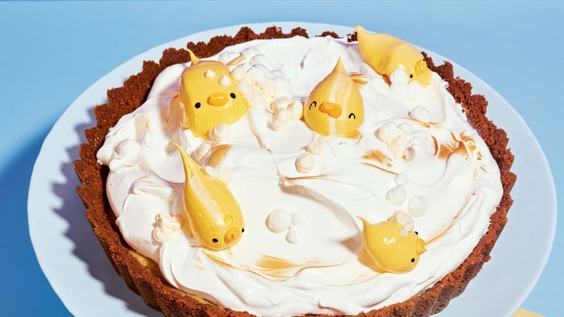 Former Bake Off finalist Kim-Joy gives this classic recipe a twist with duck-themed decorations.