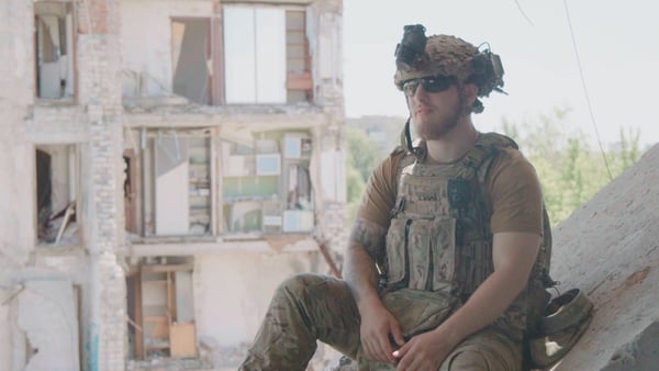 Alex Ryzhuk had been fighting with Ukrainian forces in the east of the country (Pic: FinnHouse Films)