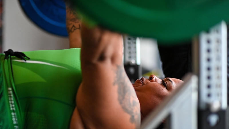 Britney Arendse qualified for the Paralympic Games with a lift of 128kg