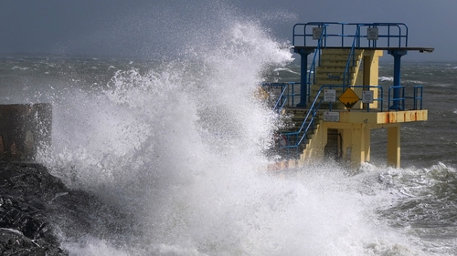 High winds in Salthill in Galway as Storm Ashley hit in October