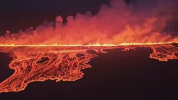 Watch: Iceland volcano erupts, spews fountains of lava