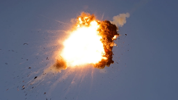 A Hezbollah UAV intercepted by Israeli air forces over north Israel