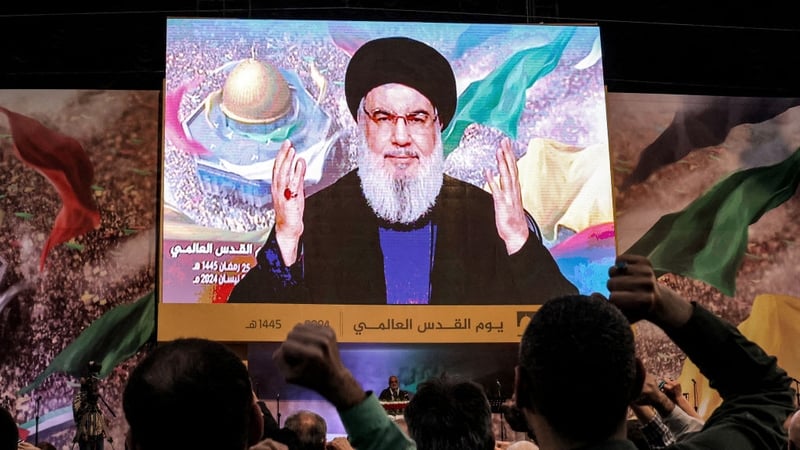 Hezbollah chief Hassan Nasrallah was elected secretary-general in 1992