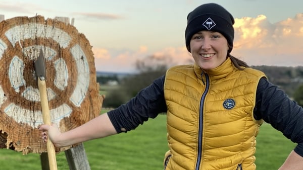 Ceola McGowan first started axe throwing in 2018