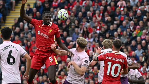Ibrahima Konate played a key role in Liverpool's win over Brentford