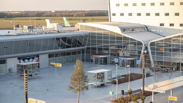 Flights were grounded at Eindhoven Airport due to a computer outage