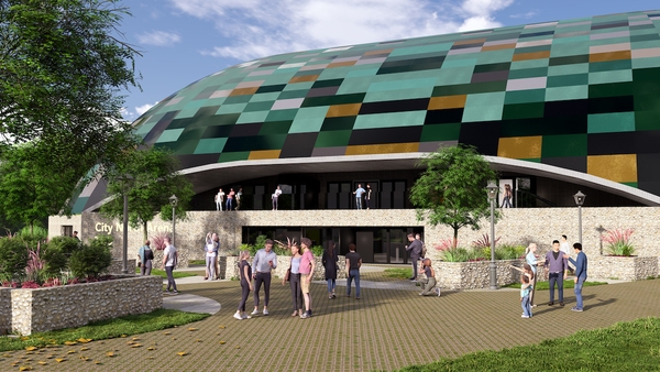 An impression of how the Limerick velodrome may appear once completed