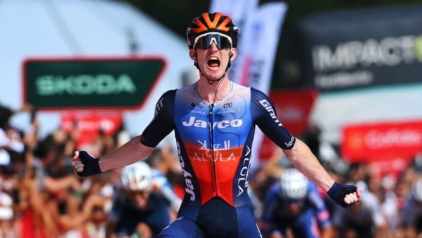 Dunbar claimed his first Grand Tour stage victory