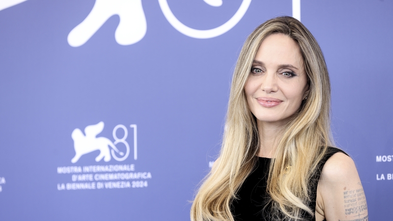 Angelina Jolie attends a photocall for the movie Maria during the 81st Venice International Film Festival at on Thursday in Venice, Italy. (Photo by Alessandra Benedetti - Corbis/Corbis via Getty Images)